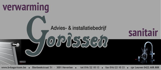 logo van de firma Gorissen verwarming en sanitair